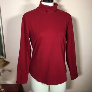 Susan Bristol Red Turtleneck Sweater
